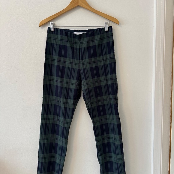 Gretchen Scott Gripeless Pull On Pants in Black Watch Plaid | Size Large - Picture 5 of 13